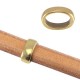 DQ Metall Schieber oval Ø 7.1x11.4mm Antik Bronze